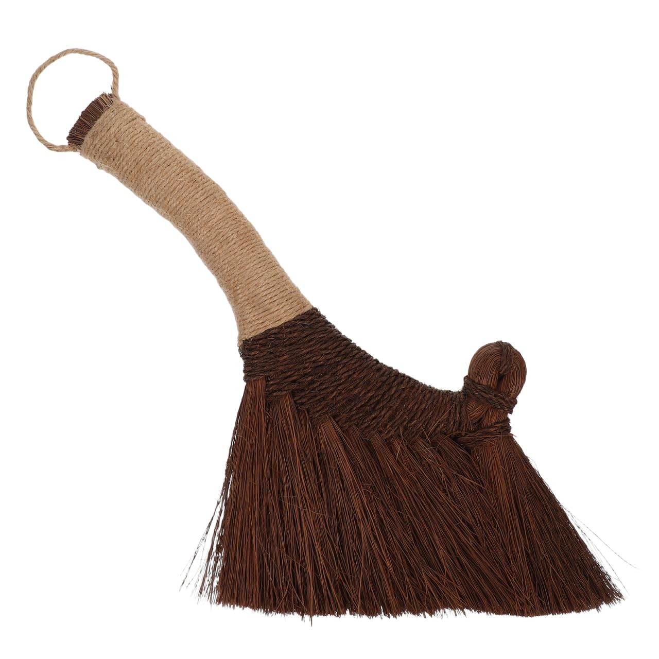 Small Handheld Desktop Broom with Soft Natural Straw Bristles – Scratch-Free ... gallery