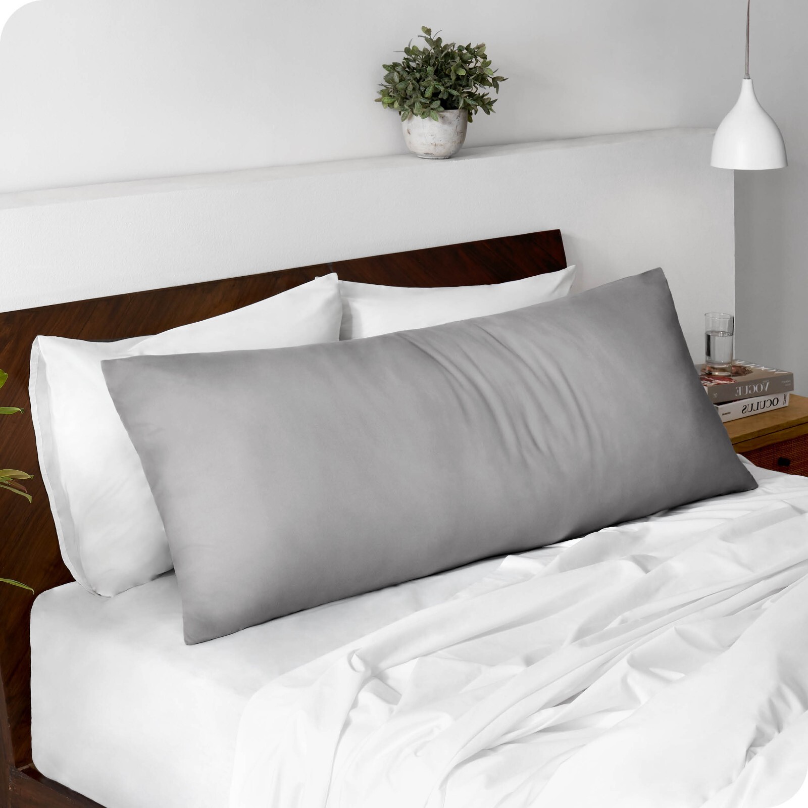 Bare Home Microfiber Body Pillow Cover - Ultra Soft - Zipper Closure gallery