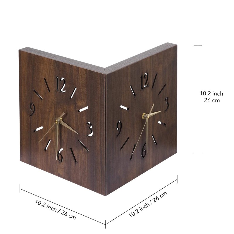 Sound & Darkness Activated Wall Corner Clock – Unique LED Light-Up Timepiece gallery
