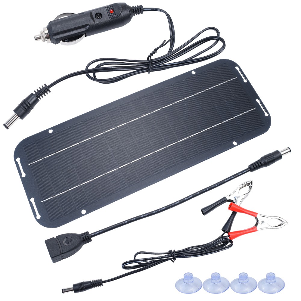30W Solar Panel Kit 12V Trickle Charger Battery Charger Maintainer Boat RV Car gallery