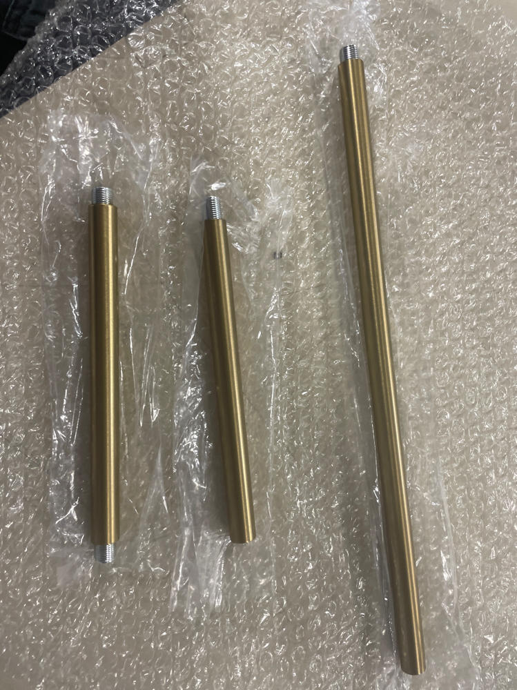 Accessory - Extension Kit-24 Inches Tall and 0.5 Inches Wide-Brushed Gold Finish gallery