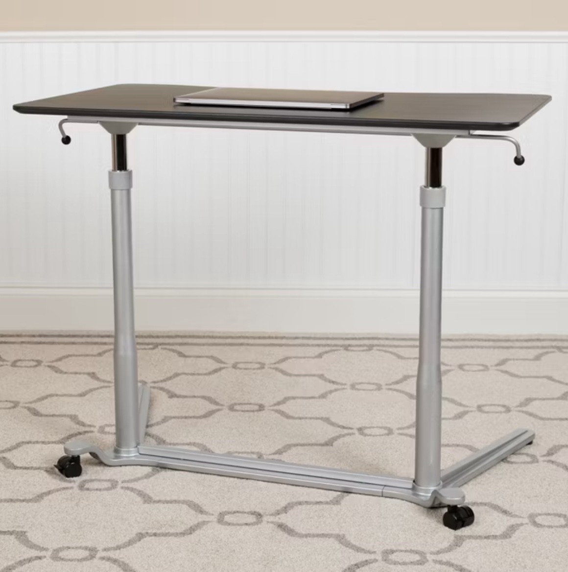 Flash Furniture Stand Up and Sit Down Computer Desk Black gallery
