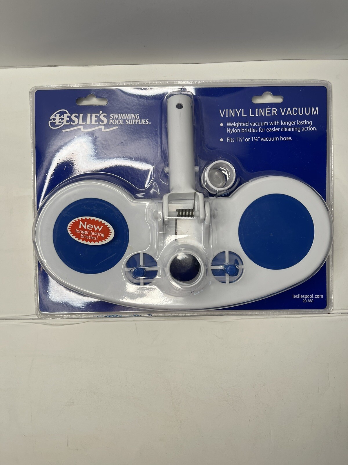 LESLIE'S Swimming Pool Supplie Vinyl Liner Vacuum Brush Head for 1.5" 1.25" Hose gallery