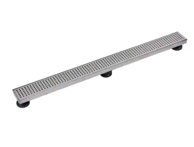 Oatey DesignLine - 36" (91cm) Square Grate Stainless Linear Drain gallery