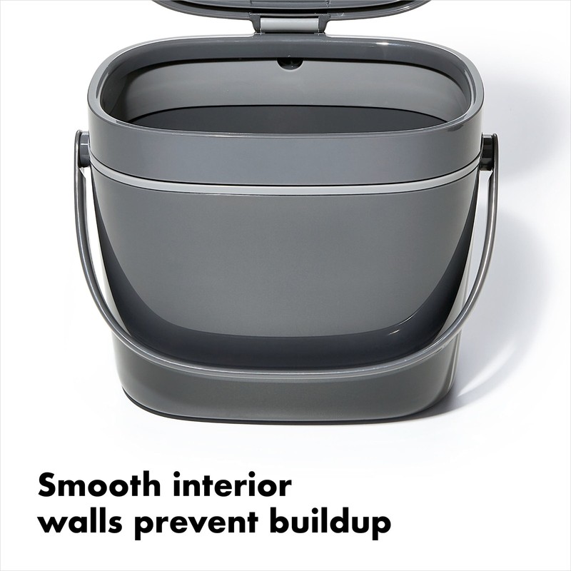OXO SoftWorks Kitchen Compost Bin, 1.75-Gallon, Charcoal gallery