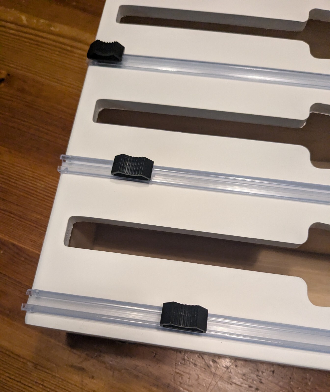 Kitchen Drawer Organizer for Plastic Wrap, Aluminum Foil, Wax Paper gallery