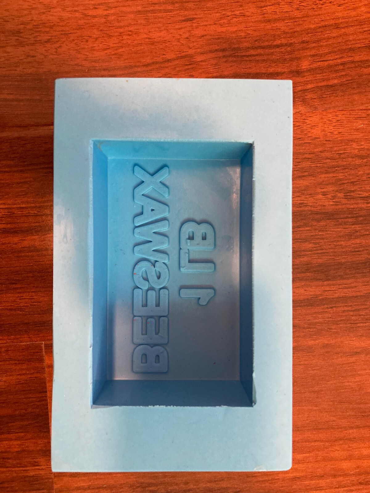 Silicone Beeswax Mold - Makes 1 lb Blocks with The Word "Beeswax" Embossed gallery