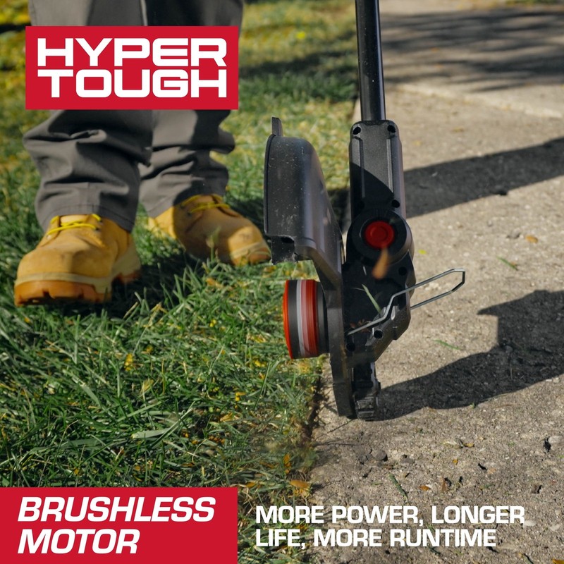 Hyper Tough 20V Brushless 12" String Trimmer Kit 2.0Ah Open Box HT21-401-003-02 gallery