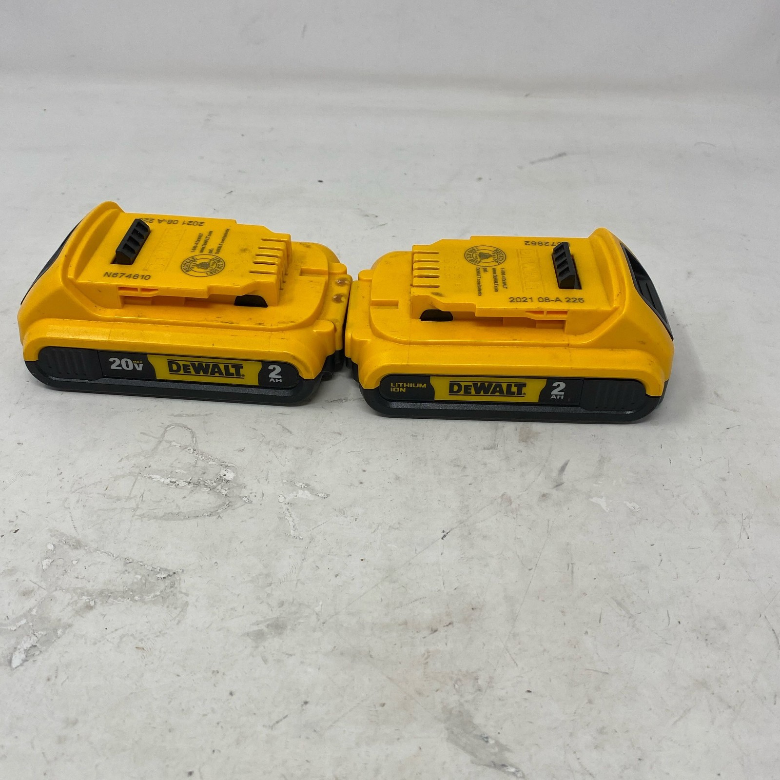 DEWALT 20V MAX 2.0Ah Battery 2-Pack DCB203 Yellow/Black gallery