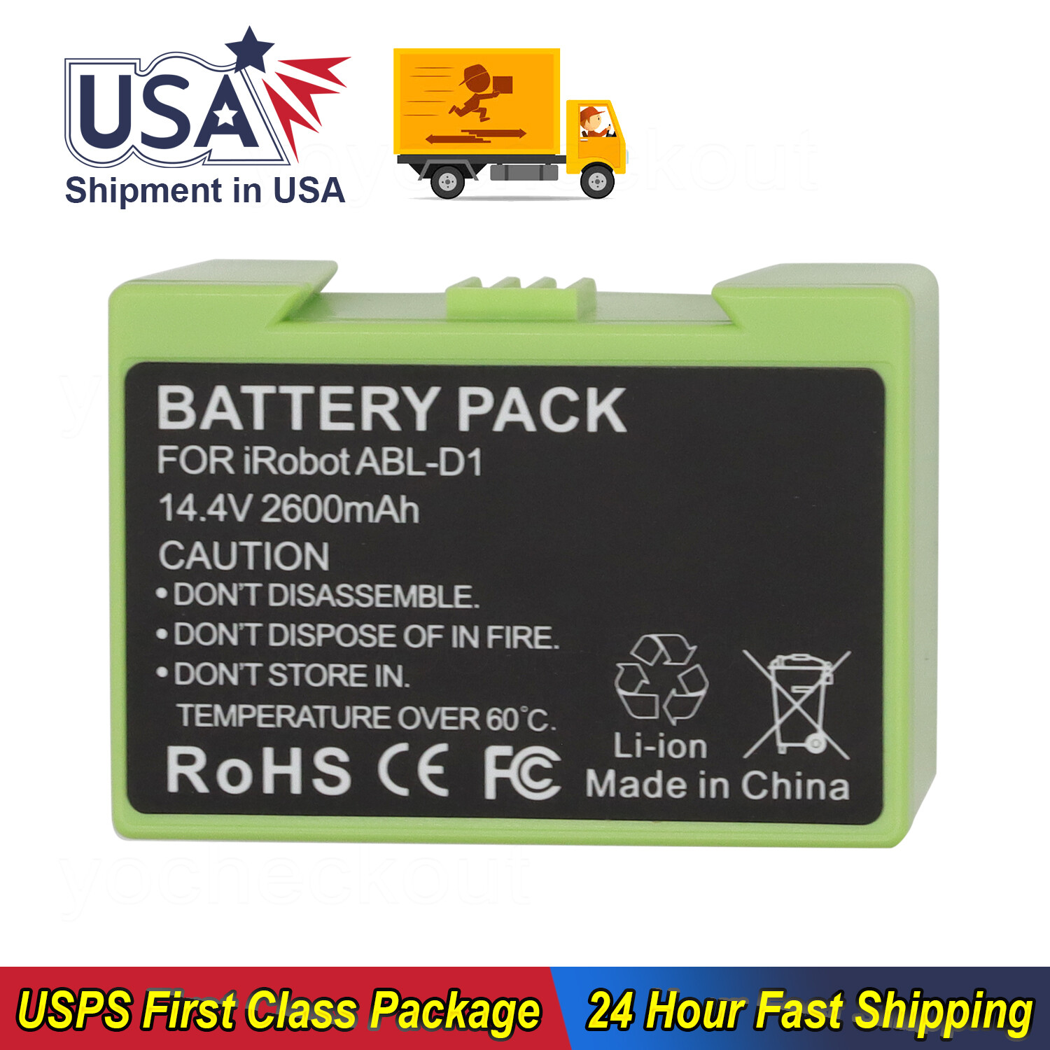For iRobot Roomba J5 J7 J8+ e5 e6 Battery Repalcment ABL-D1 2600mAh 14.4v gallery