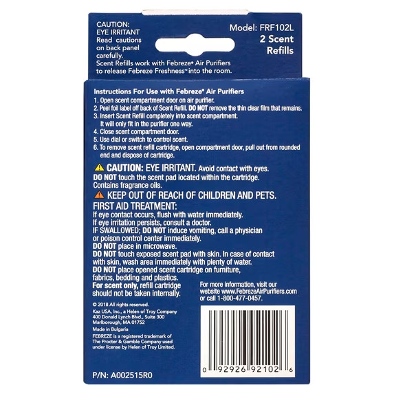 Air Purifier Linen Scent Refill, 2 Pack, FRF102L gallery
