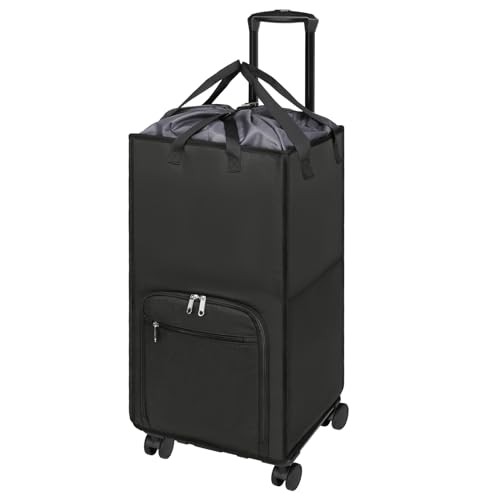 Extra Large Rolling Laundry Basket with Wheels, 90L Cart Version Darkgrey gallery