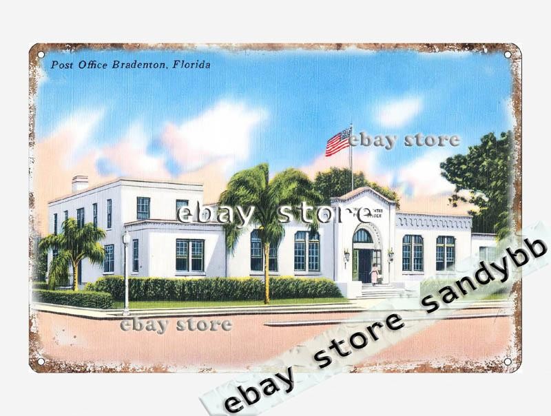 1930-45 Post office, Bradenton, Florida tin sign decorate my bedroom gallery