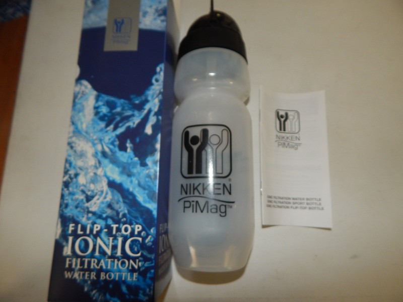 Nikken PImag Flip-Top Ionic Filtration Water Bottle NIB gallery