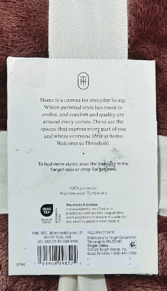 Threshold Full/Queen Microplush Dusty Rose Ultra Soft Plush Throw Bed Blanket gallery