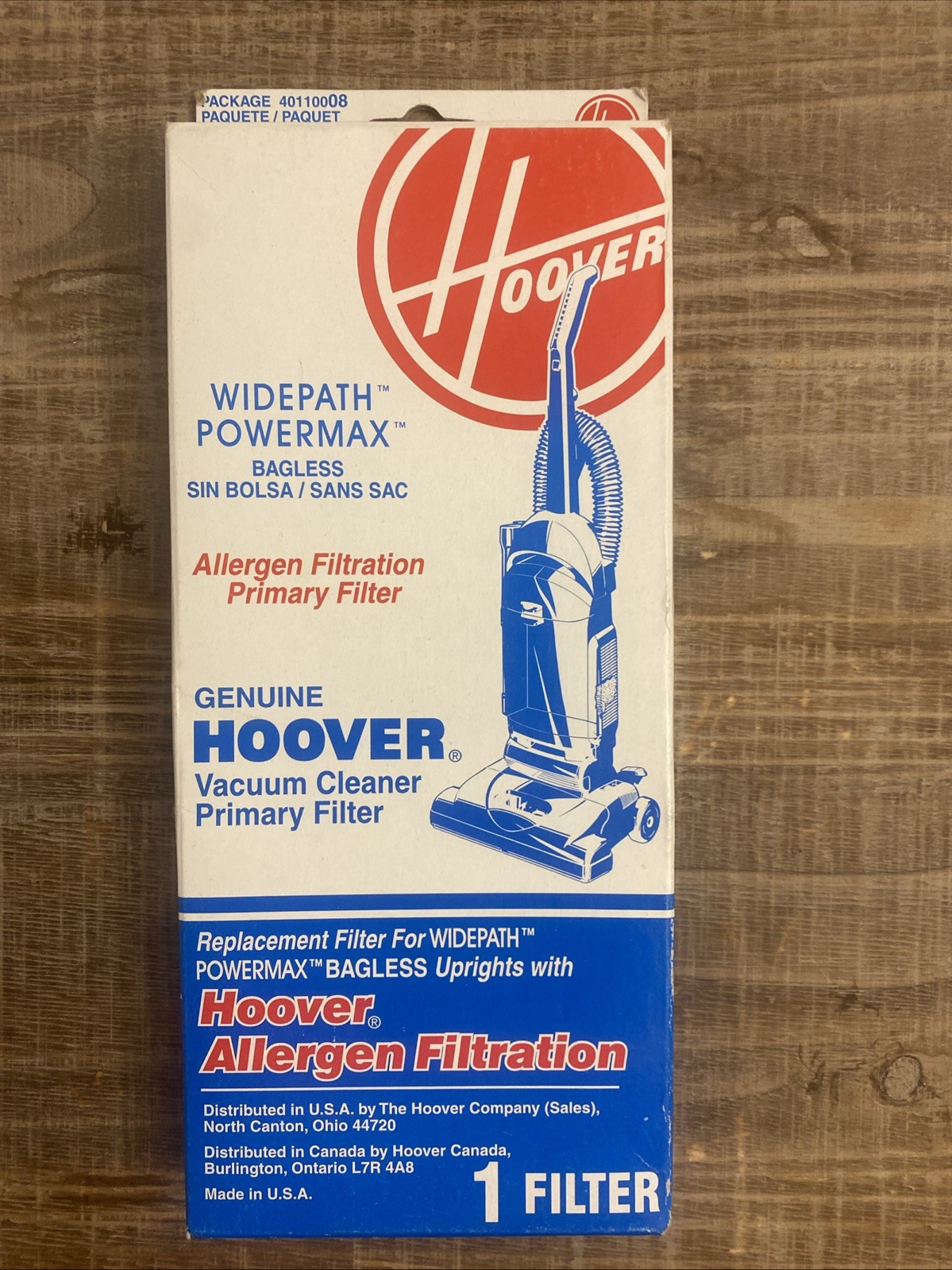 Genuine Hoover Widepath Powermax Filter Bagless Primary 40110008 gallery