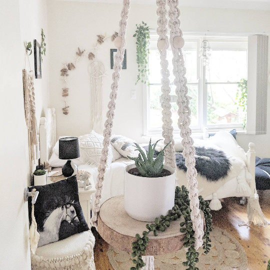 Macrame Plant Hanger Shelf - Handmade | Macrame Hanging Shelf gallery