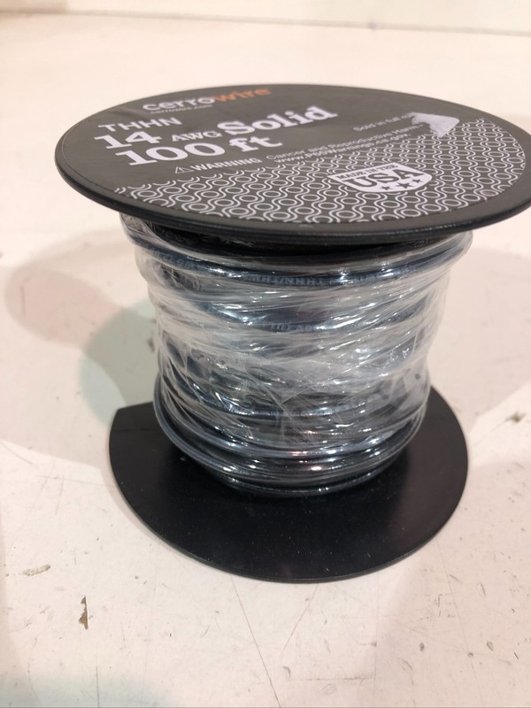 Cerrowire 100 ft. 14 Gauge Black Solid CU THHN Wire New gallery