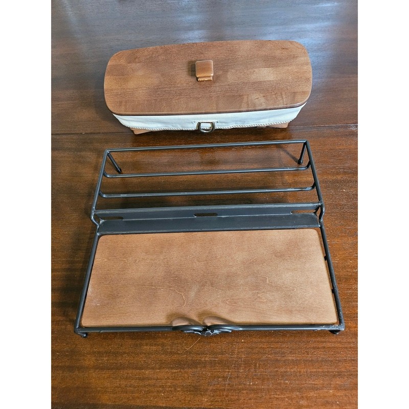 Longaberger Sort & Store Mail Basket Combo W Wrought Iron Docking Station Stand gallery
