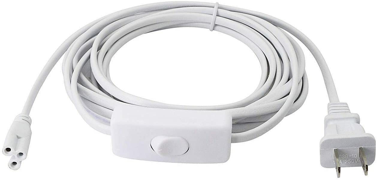 3PCS 5FT POWER CABLE With Switch For PC T8 T5 Integrated LED Tube Light 3 PIN gallery