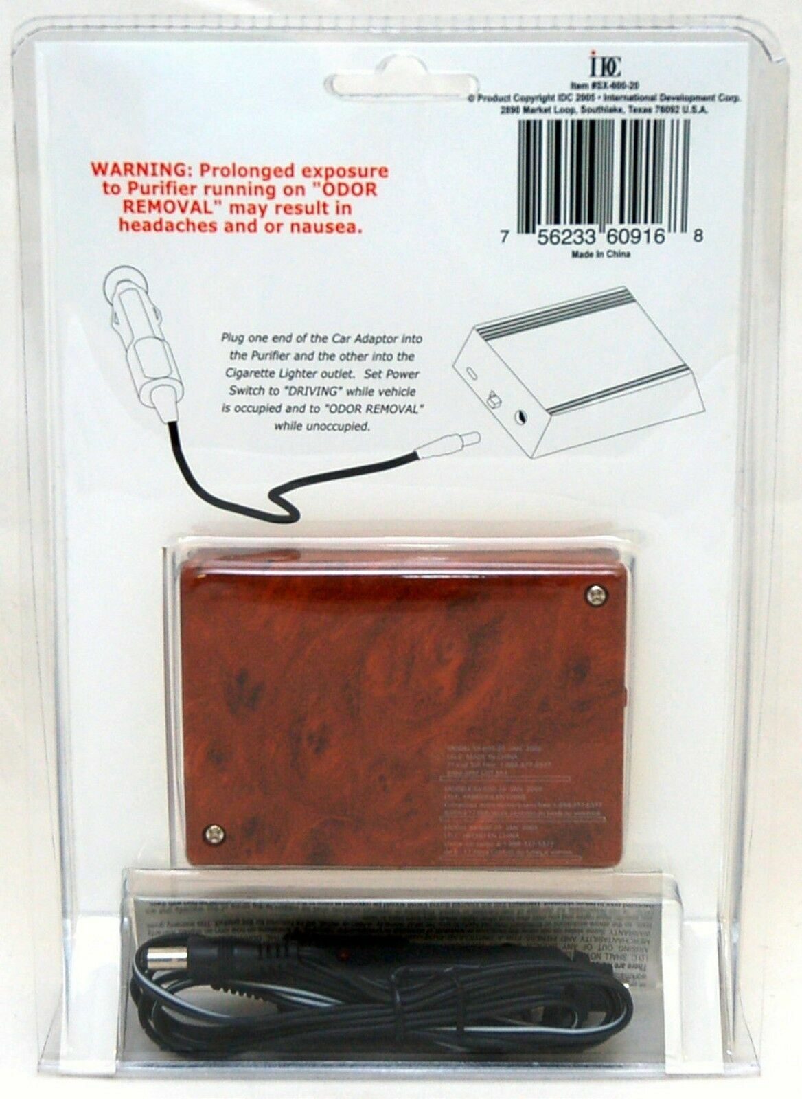 NEW Technozone SX-600-20 Auto Air Purifier Car Scent Cleaner ionic ozone ionizer gallery
