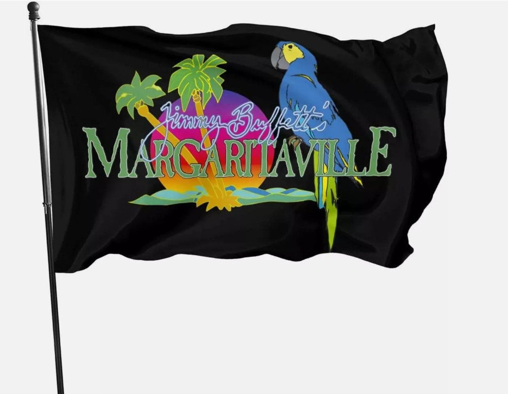 Margaritaville Jimmy Buffett Parrot Island Vacation 3x5 Flag gallery