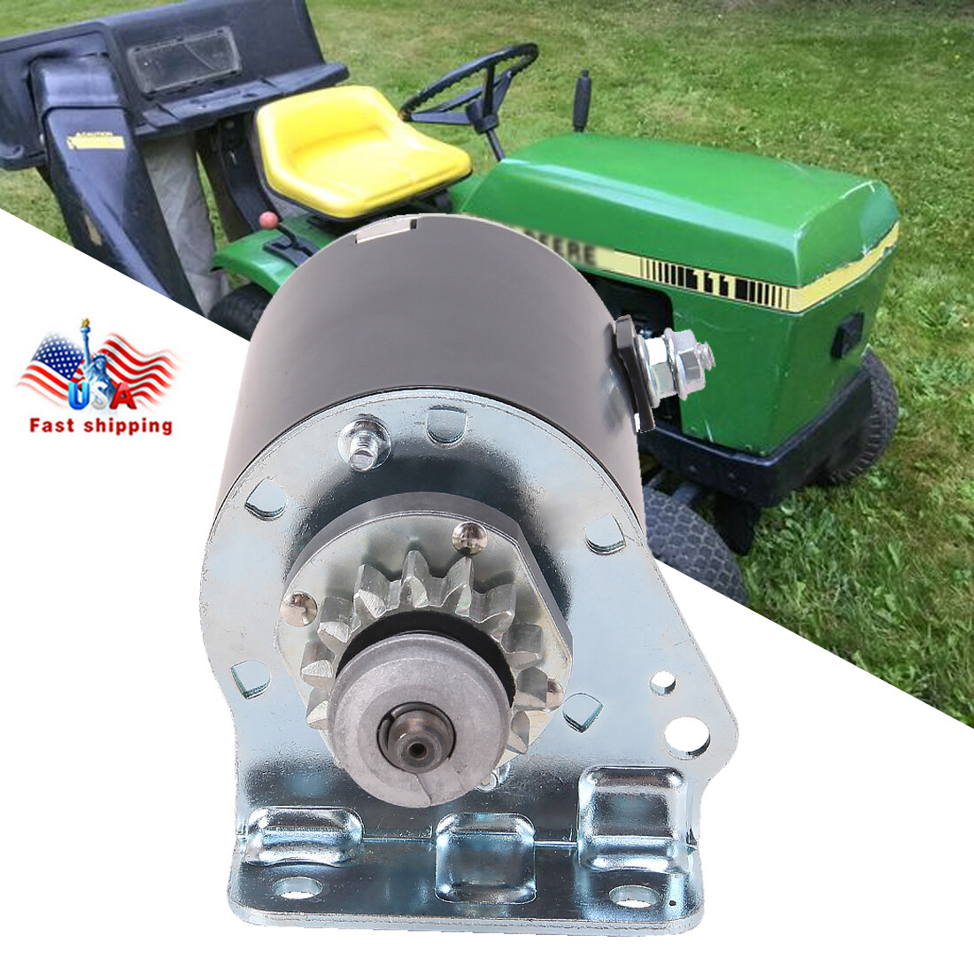 Starter Motor Briggs& Stratton Craftsman LT1000 LT2000 LT3000 YT3000 17-20 HP gallery