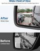 Xlarge Blind Spot Mirror 2 Pack 3.7‘’×2.5‘’ HD Frameless Convex Glass for Wide A gallery