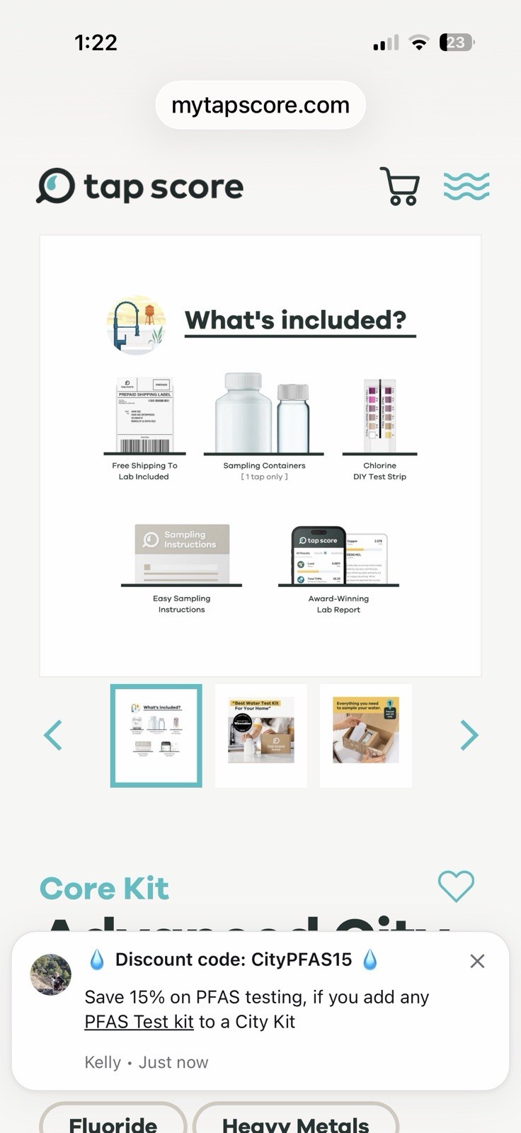 Tap Score Water Testing Kit - Testing Kit gallery