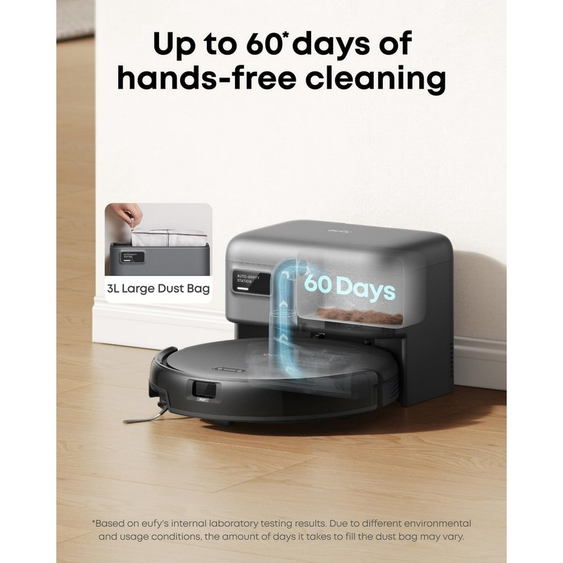 eufy refurbished C10 Robot Vacuum Self Emptying, Advanced Smart Mapping gallery