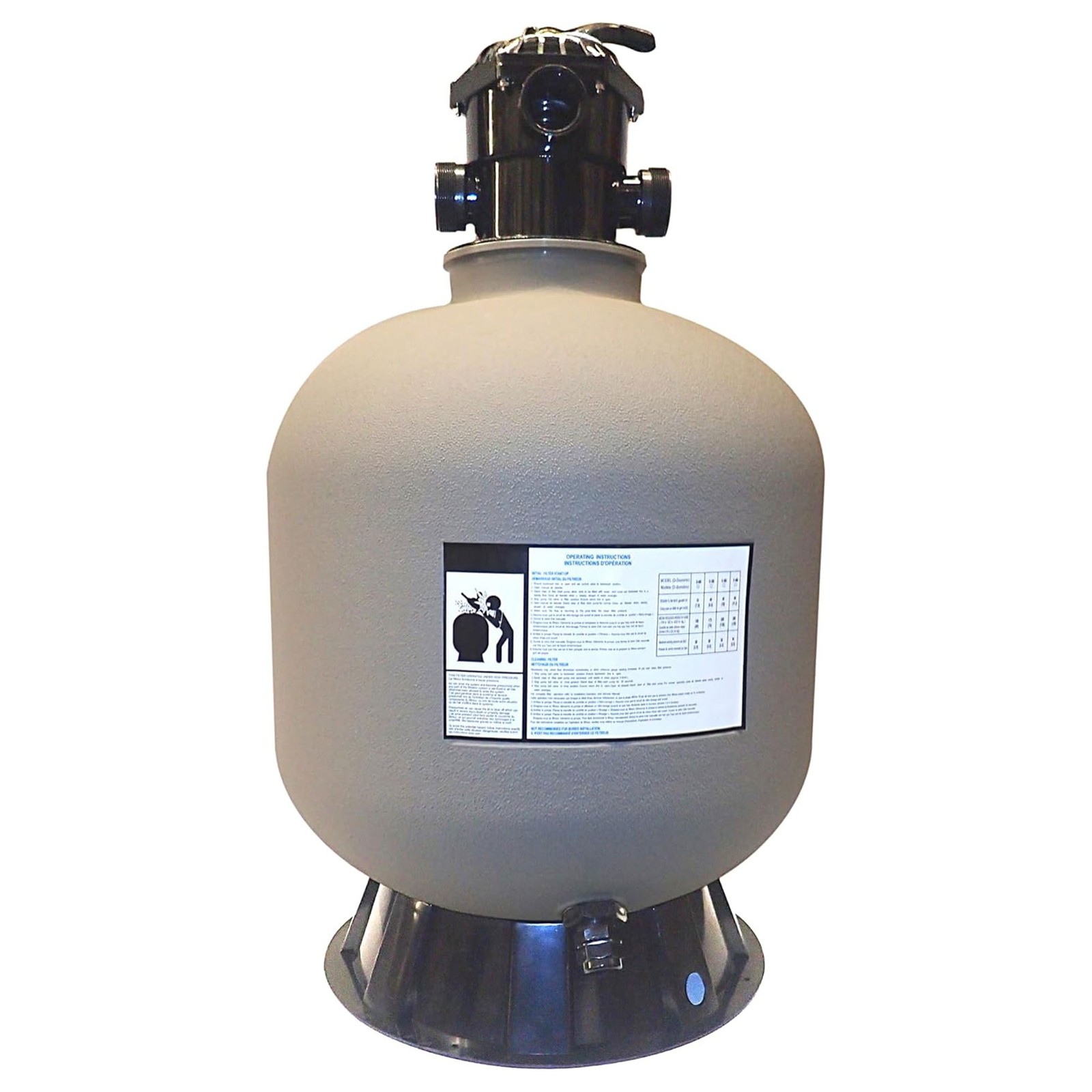 Swimline Hydrotools 22 Inch Sand Filter Combo Set for Pools, 250lb Sand Capacity gallery