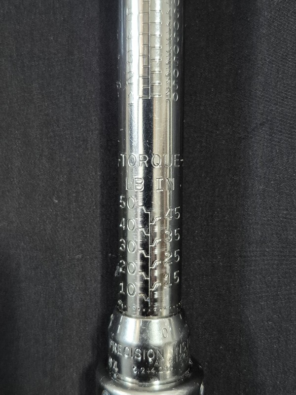 PRECISION INSTRUMENTS M 1R50H 1/4" 10-50 IN /LB TORQUE WRENCH gallery
