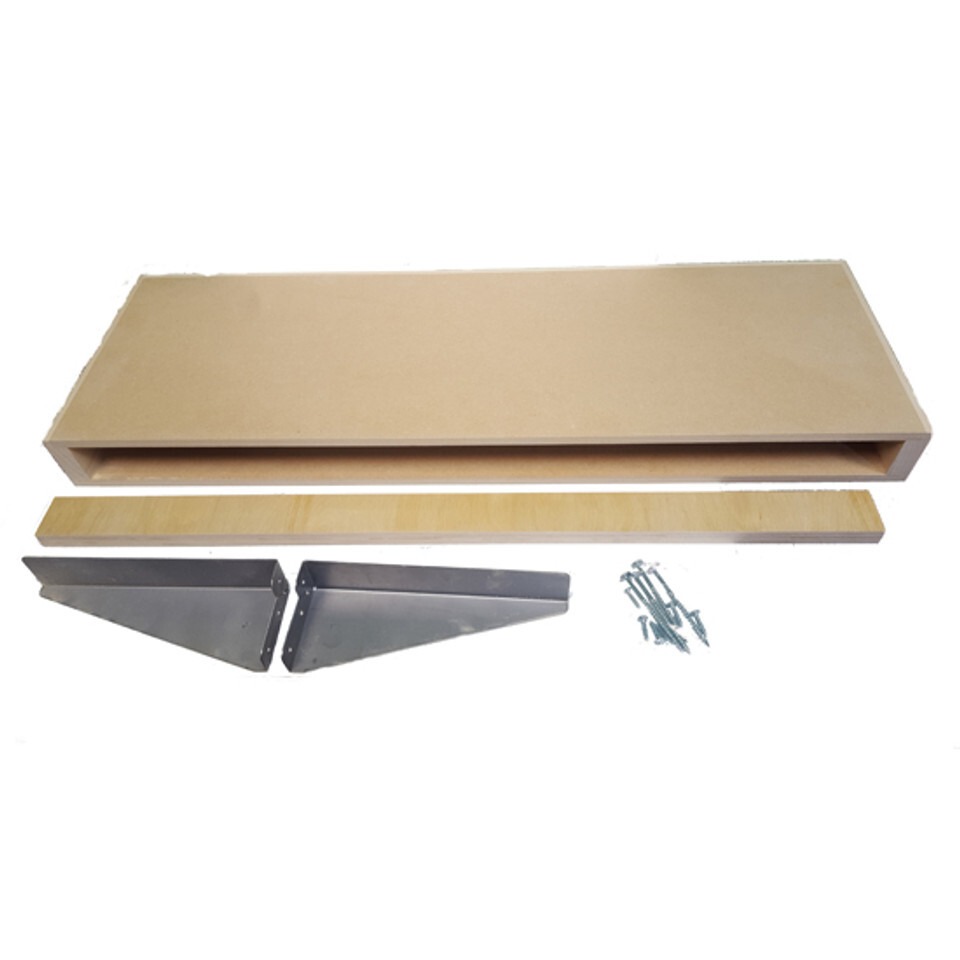 Omega National Maple Floating Shelf 42 in. L x 2-1/2 in. H x 10 in. D gallery