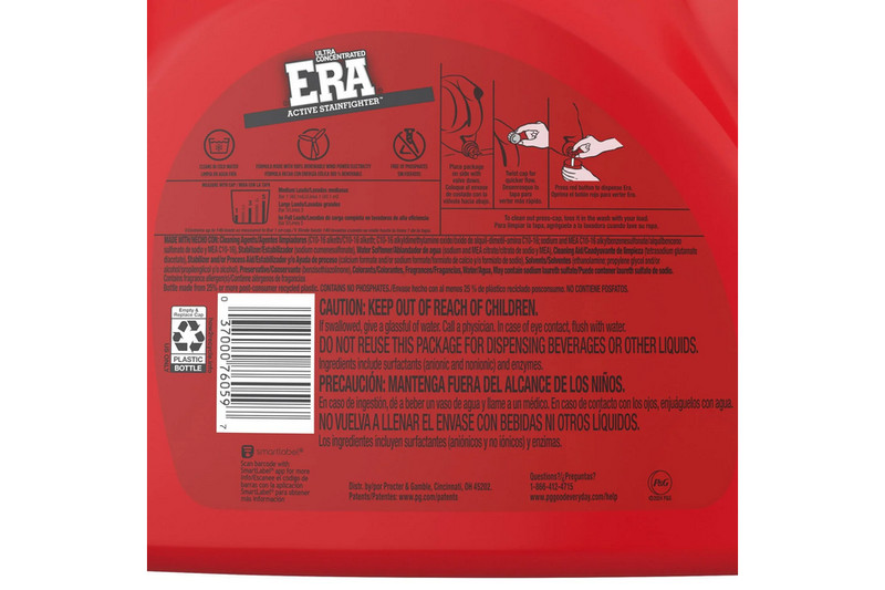 Era Active Stainfighter Liquid Laundry Detergent 200oz - 146 Loads gallery