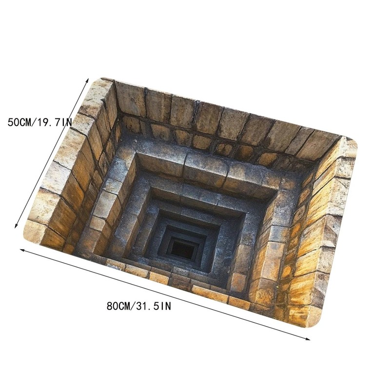 Visual Disparity Doormat, Non-Slip 2D Flat Mat, Easy-to-Clean Machine Washable gallery