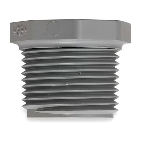 Cpvc Hex Head Plug, Schedule 80, 2" Pipe Size, Mnpt, 9850-020 gallery