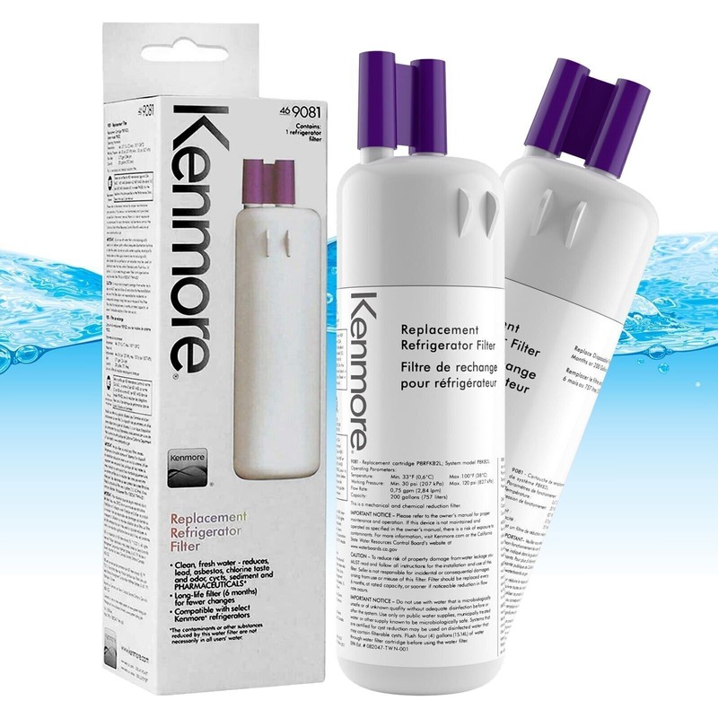 1/2/3 Pack Kenmore 9081 Replacement Refrigerator Water Filter 46-9081 46-9930 gallery