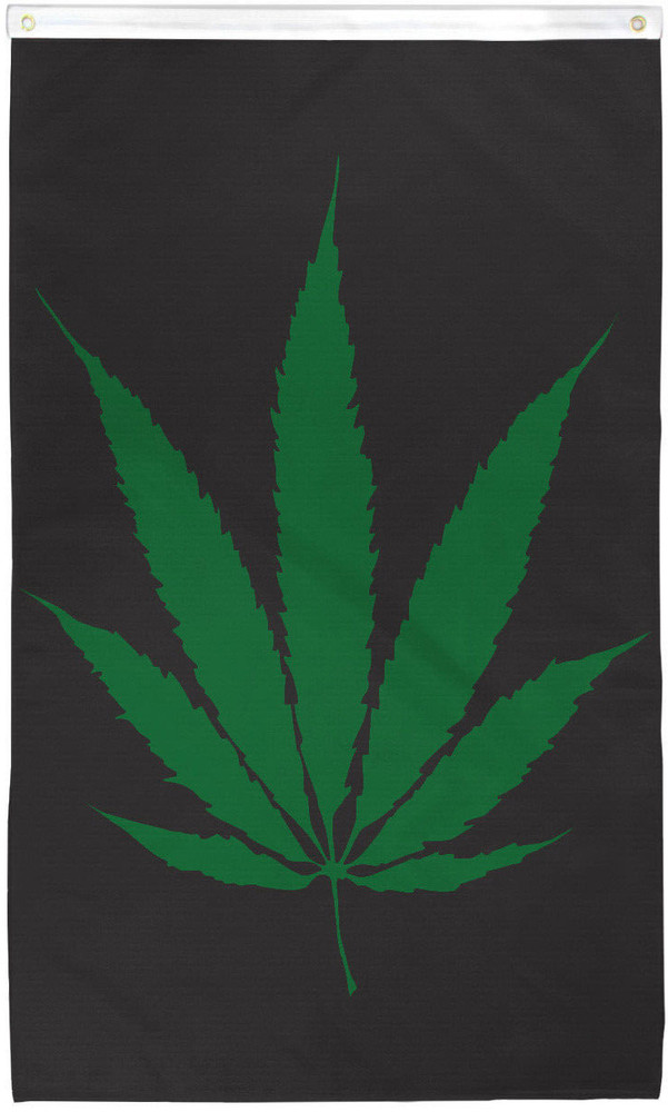 Marijuana Leaf Flag 3x5ft Dorm Room Flag 420 Weed Flag BANNER 100D
