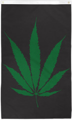 Marijuana Leaf Flag 3x5ft Dorm Room Flag 420 Weed Flag BANNER 100D