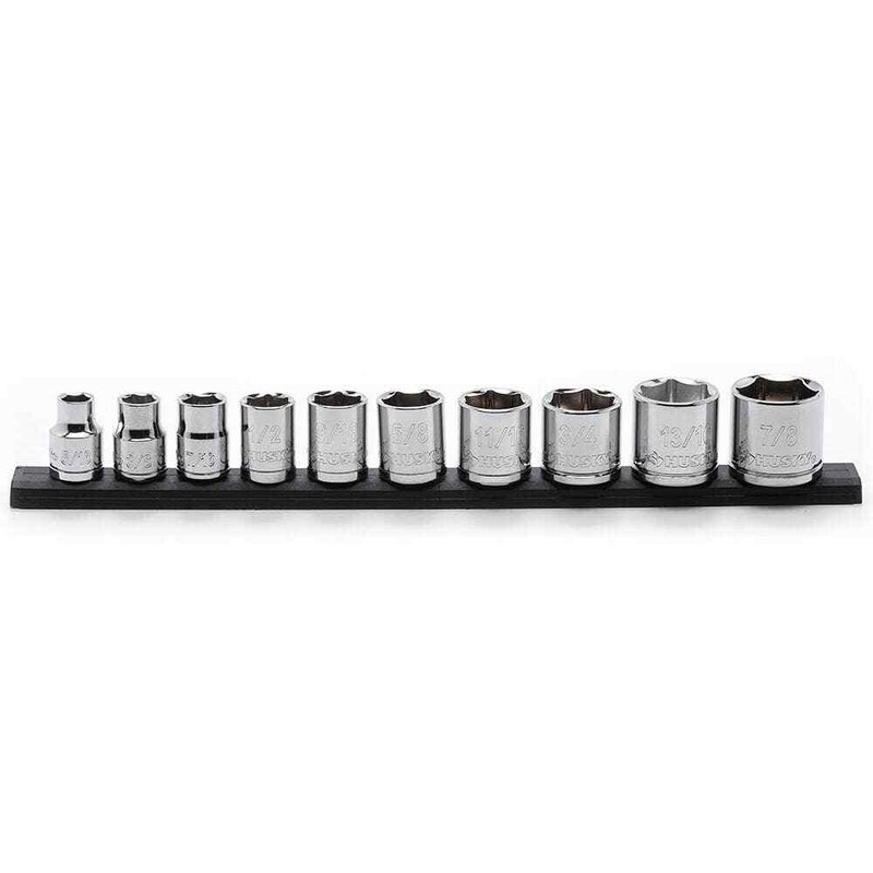 Husky 3/8 in. Drive Standard SAE Socket Set (10-Piece) gallery
