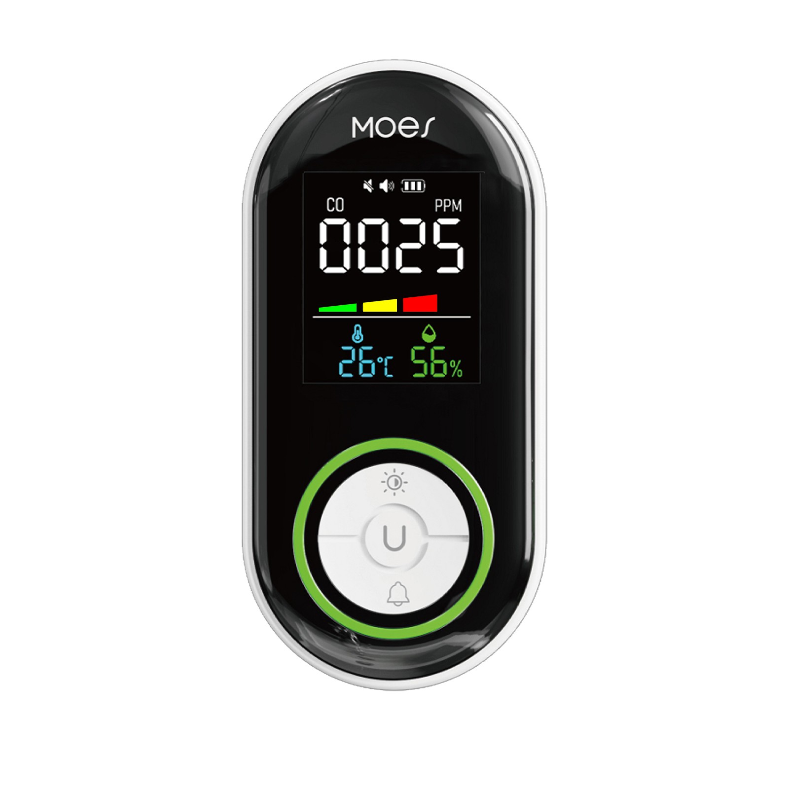 MOES Plug-in Carbon Monoxide Detector LED 3-in-1 CO/Temp/RH Alarm Battery Backup gallery