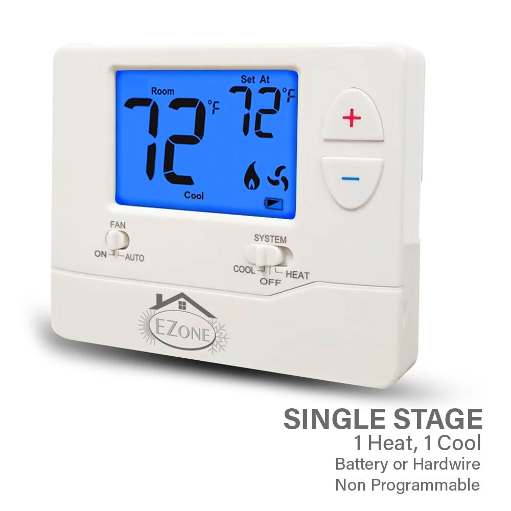 Digital Wall Electronic Non Programmable Single Thermostat 701 Heat / Cool gallery