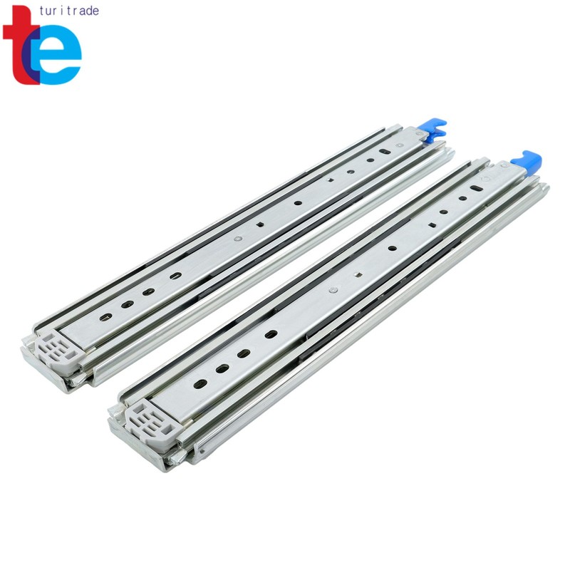 500lb Locking Slides 16" Full Extension Industrial Ball Bearing Runners gallery