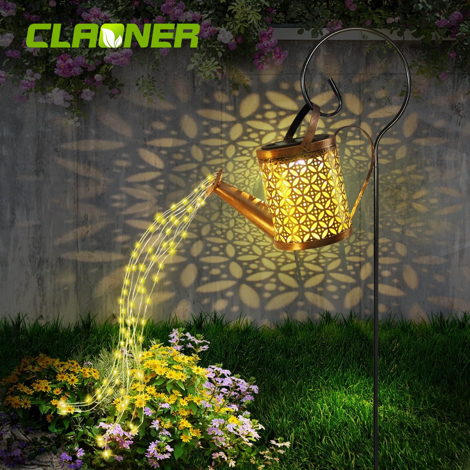 Solar Watering Can Light Garden Outdoor Waterproof Kettle Yard Art Lamp Decor S gallery