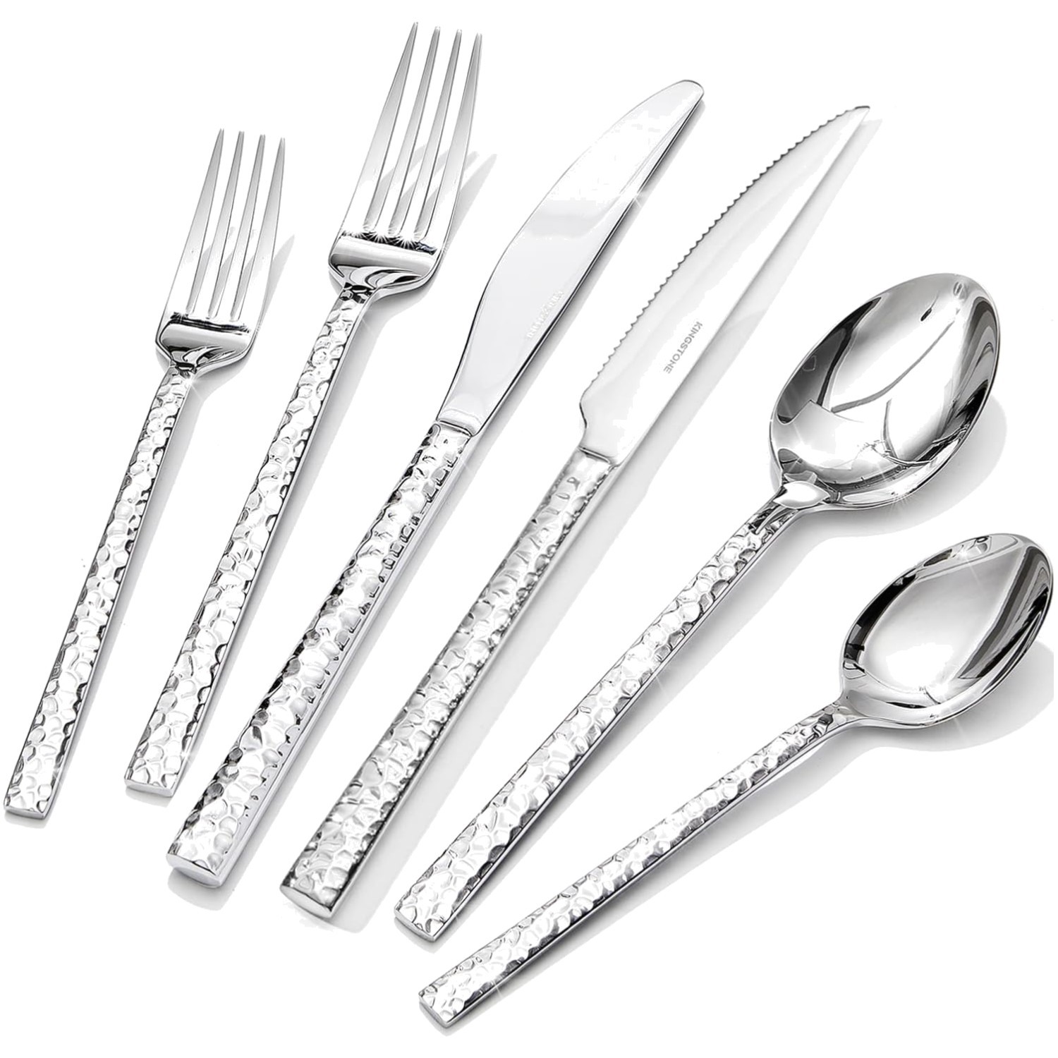 All-In-One 36-Piece Silver Flatware Set - Perfect for Home and Special Occasions gallery