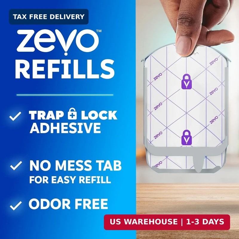 Zevo Flying Insect Trap Official Refill Cartridges - Fits Zevo Trap and MAX Indo gallery