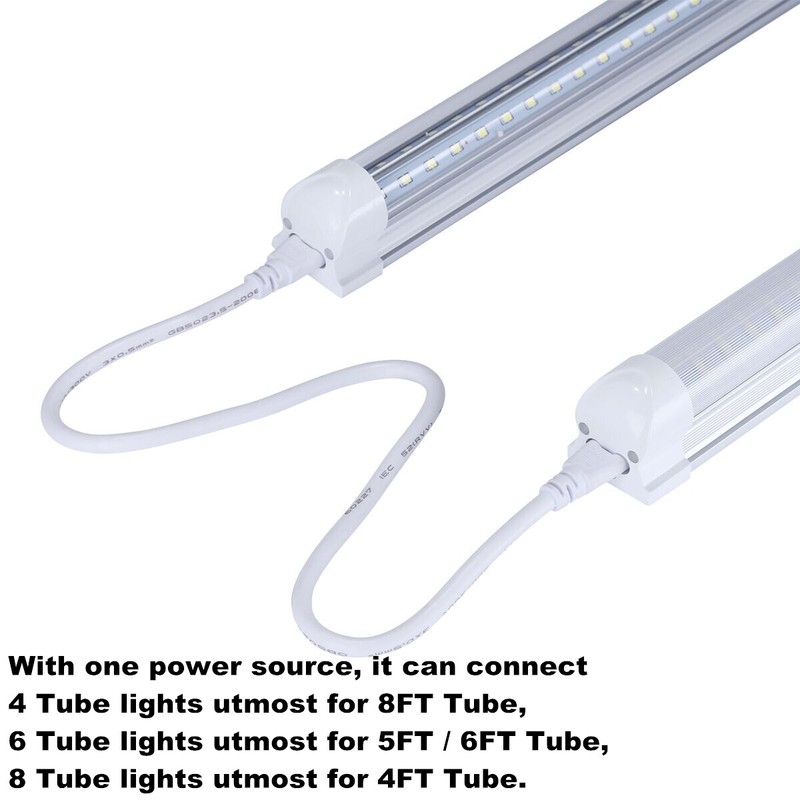 2FT 4FT 6FT 8FT V Shape Integrated LED Tube Light Double Side Cooler Door Lights gallery