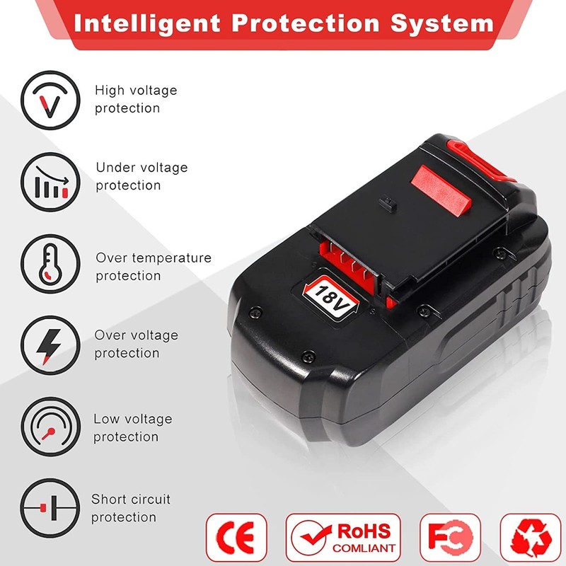 2Pack 18V 4.5Ah Replace Battery for Porter Cable PC18B 18-Volt Cordless Tools gallery