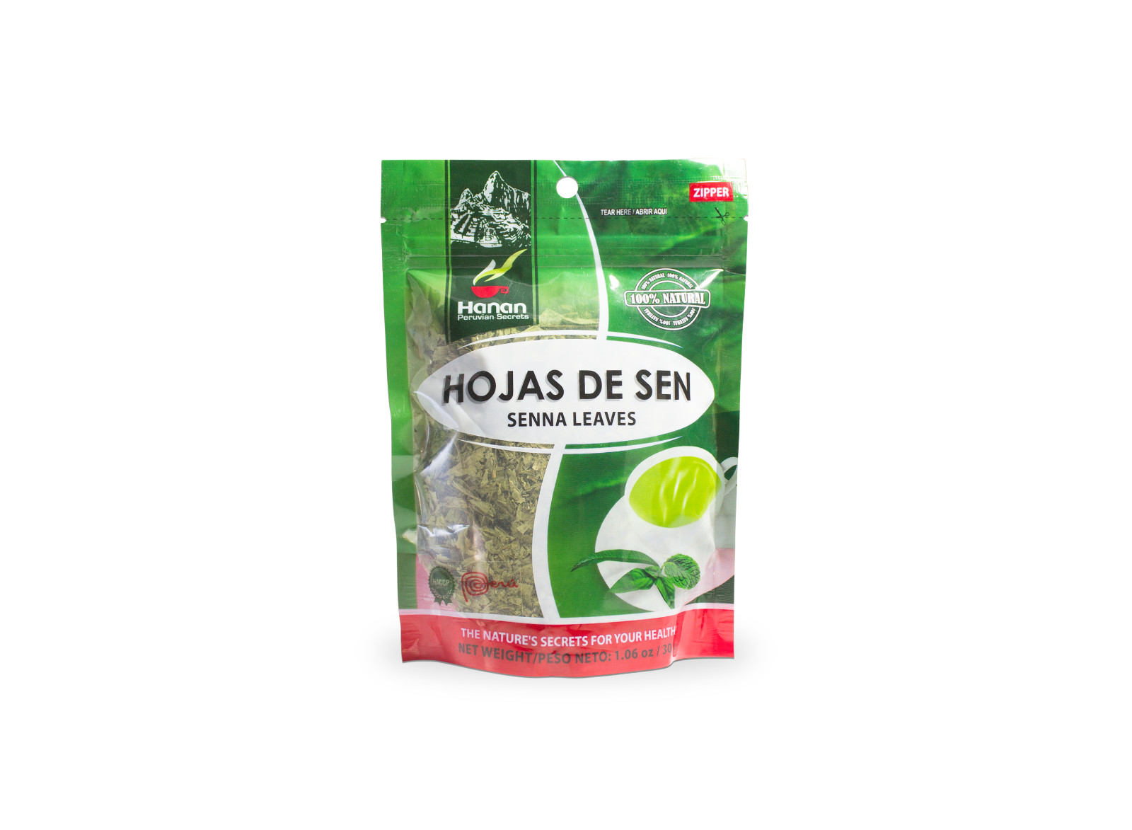Hanan Peruvian Secrets Hojas de Sen Herbal Tea | 100% Natural Senna Leaves gallery