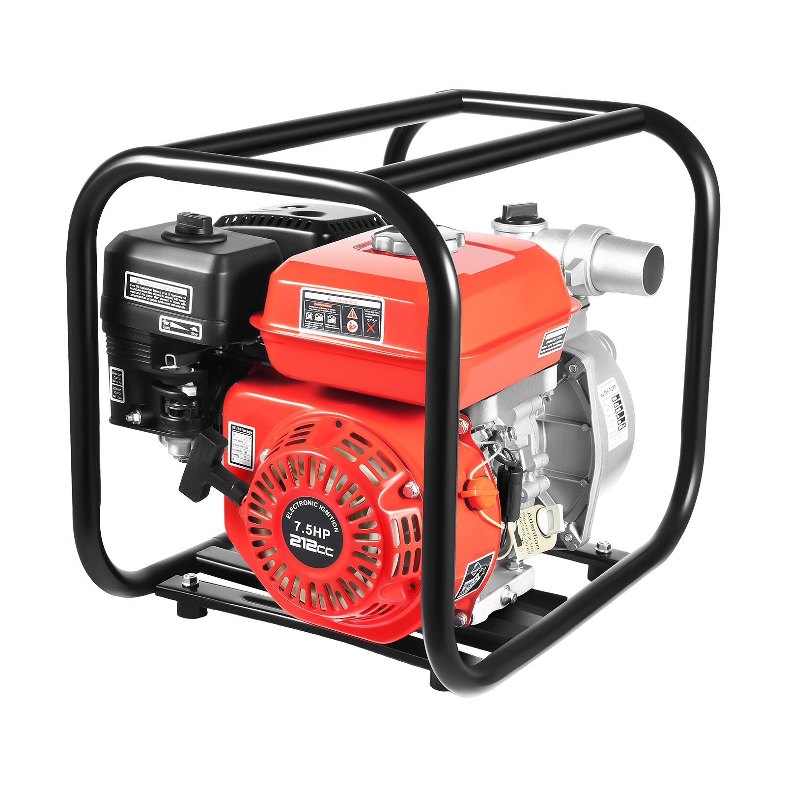 2" 7.5HP Gasoline Engine Water Pump Gas Powered Transfer Pump 4-Stroke 212cc gallery